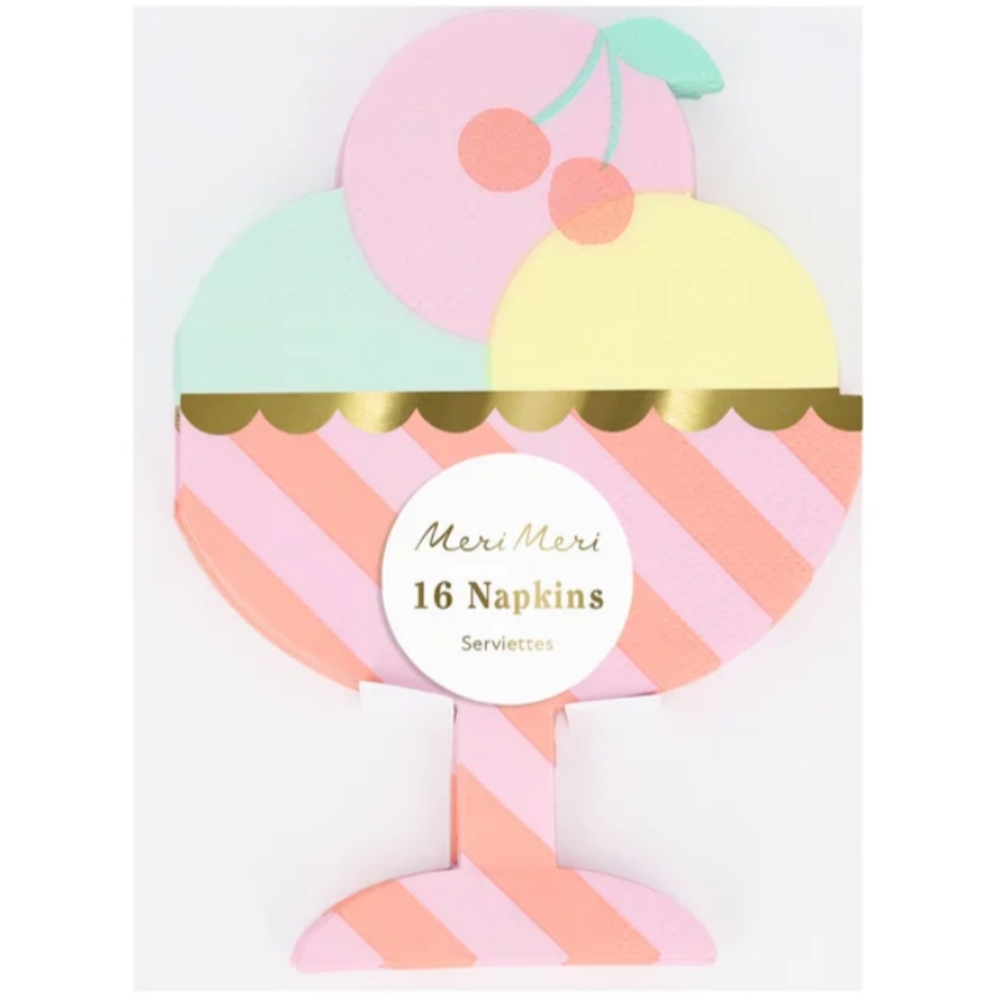 NWT- Meri Meri Ice Cream Napkins